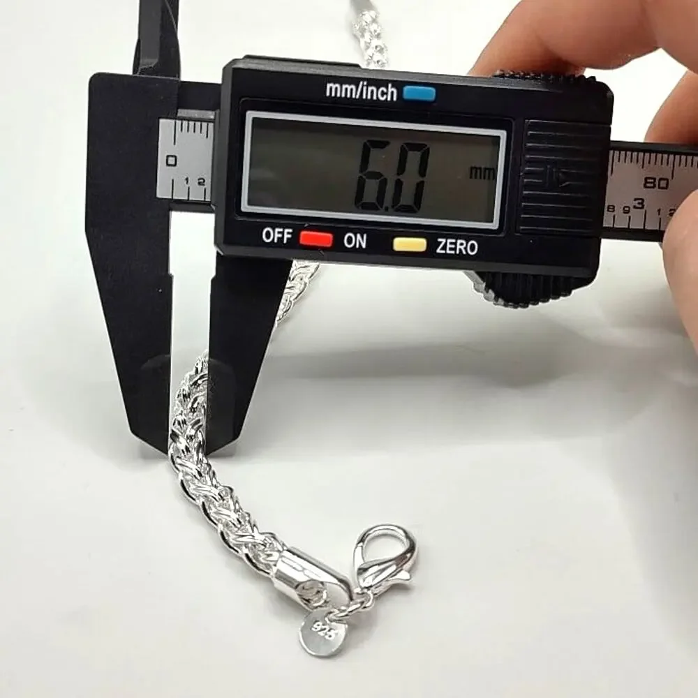 925 Sterling Silver Bracelet Braided Byzantine Valentines Birthday Gift - New!
